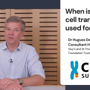 When is a stem cell transplant used for CML - Dr Hugues De Lavallade