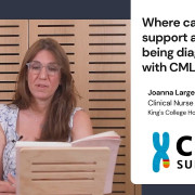 Where can I find support after being diagnosed with CML - Joanna Large