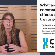 What are the common side effects of CML treatment - Dr Kate Rothwell